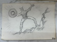 Original Captain America Pencil Drawing – Signed “Jim” – One-of-a-Kind Comic Art | eBay US (Buy It Now)
