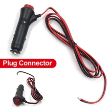 1-4PCS 12V 24V Car Motorcycle Cigarette Lighter Socket Male Plug Connector Adapt