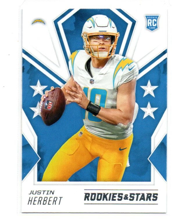  2020 Panini Rookies & Stars Justin Herbert RC Rookie #103 Los Angeles Chargers