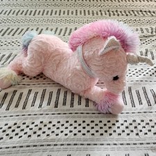 Walmart Pink Floppy Unicorn Plush Stuffed Animal 25" Rainbow Mane Pastel 2020