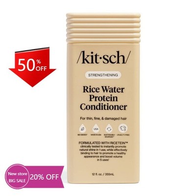 Kitsch Strengthening Rice Water Conditioner -12oz:Mandarin And White Tea Scented
