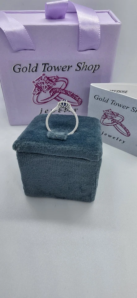 *NEW* #106 - Anello Zaffiro Oro E Diamanti! - Immagine 3 di 4