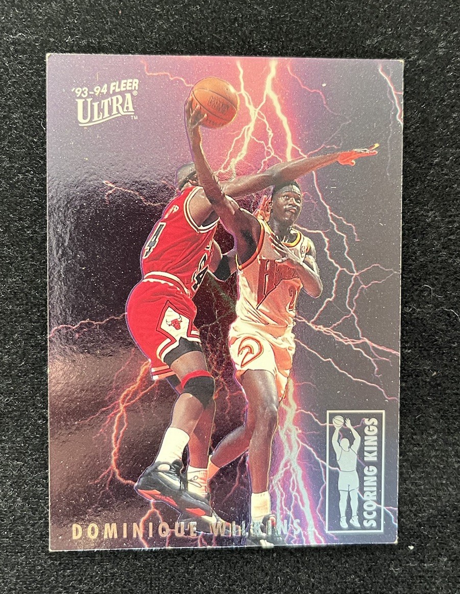 👑1993-94 Fleer Ultra Scoring Kings Dominique Wilkins #10 Atlanta Hawks SSP HOF