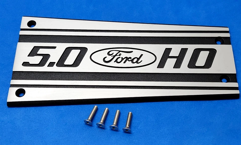 Prof. Placa y tornillos restaurados de placa de admisión Ford Mustang GT 1987-1993, LX 5.0 HO Foto 3 de 4