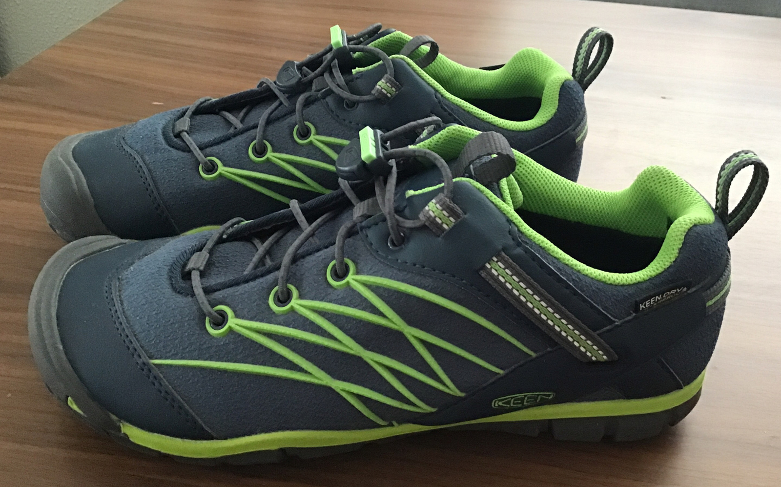 KEEN DRY.SCARPE DA TREKKING UOMO IMPERMEABILI BLU VERDE 5
