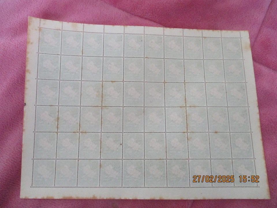 Isla Norfolk 1966 - 2c con recargo - U/M MNH hoja completa de 60 - SG61 Foto 3 de 3