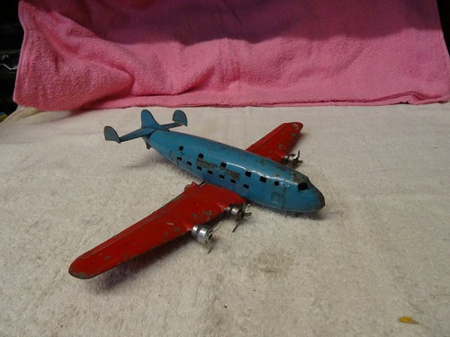 Vintage Wyandotte Marx USAF Pre WW2 FOUR ENGINE DEFENSE BOMBER TOY AIRPLANE - Picture 2 of 12