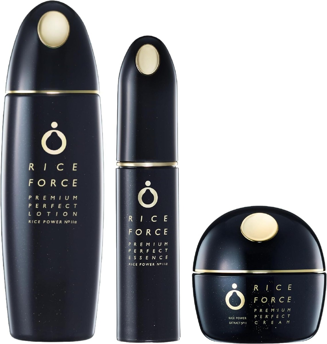 RICEFORCE Perfect Lotion 120ml Perfect Essence 30ml Perfect Cream 