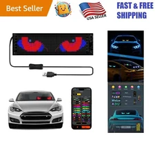 Waterproof Programmable LED Car Animation Eyes - 14" x 4" Flexible Sign