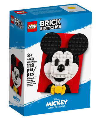 LEGO 40456 Mickey Mouse Brick Sketches-Free Immediate Shipping!
