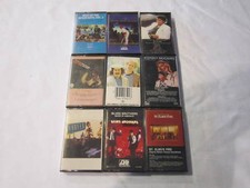 VTG LOT OF 9 ROCK/POP MUSIC CASSETTE TAPES - MICHAEL JACKSON, BEACH BOYS, EAGLES