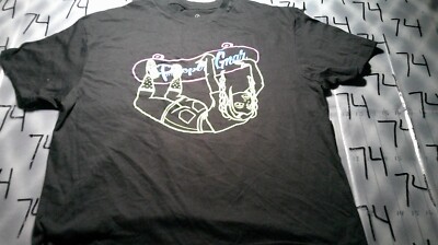 Large Proper Gnar Skate Black Cropped/cut Shirt