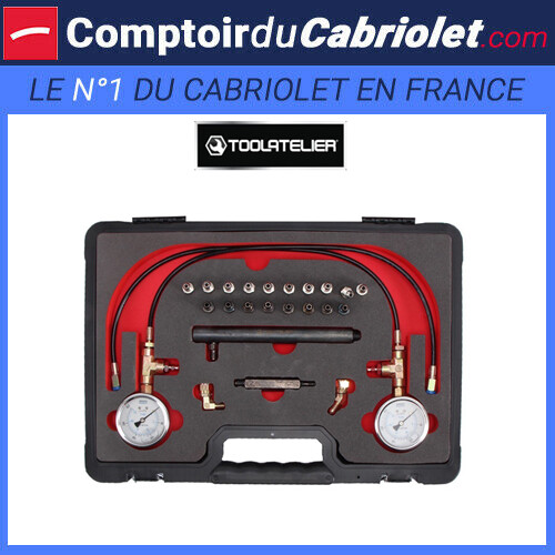 Pédale de frein molle ? Testeur de pressions du circuit de freinage ToolAtelier pour auto et moto