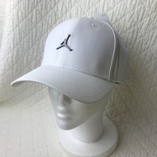 Nike Air Jordan Strapback Hat Adult Unisex 1 SZ Metal Jumpman White CW6410-100