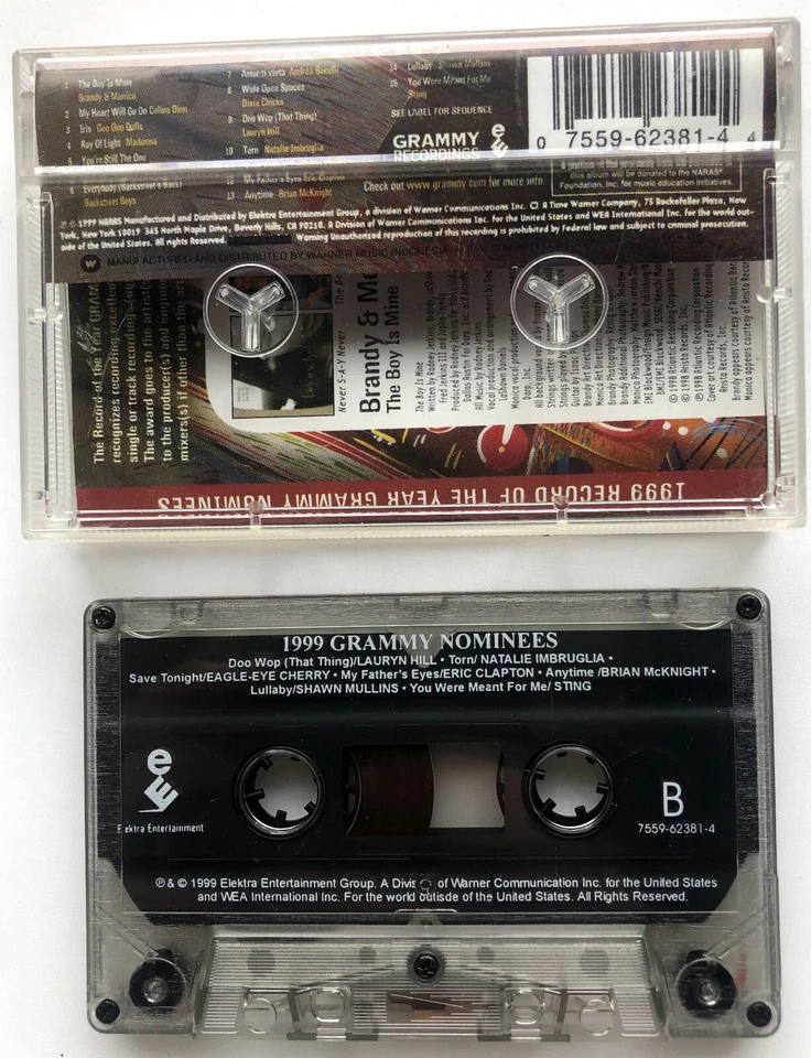 1999 Grammy Nominees: Mainstream by Various Artists (Cassette Tape, 1999) VGC - Image 2 of 2