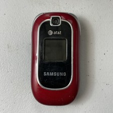 Samsung SGH-A237 AT T Flip Phone - Vintage Collector Red - UNTESTED No Cable