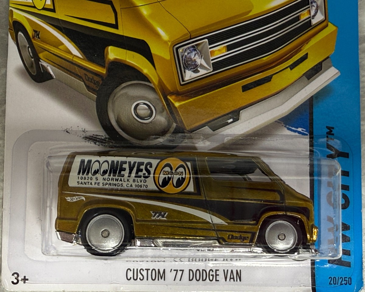 ホットウィール　カスタム　77 ダッジ　バン　ムーンアイズ　STH 2015 HOT WHEELS, CUSTOM '77 DODGE VAN MOONEYES | eBay
