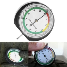 Dial Type Tire Pressure Tread Depth Gauge 0-11mm Easy Reading Measurement Tool