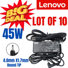 Lot of 10 OEM Lenovo 45W AC Adapter Charger 4.0x1.7mm Tip 01FR000 ADLX45NCC3A
