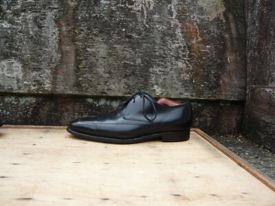 JOSEPH CHEANEY DERBY SCHUHE VINTAGE SCHWARZ LEDER UK8 HERREN TOP ZUSTAND