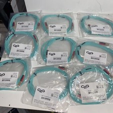 Lot of 13 5m LC-LC Duplex 50/125 Multimode 10 Gb Fiber Patch Cable