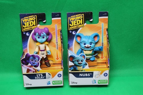 Figura de acción Star Wars Young Jedi Adventures Nubs and LYS 3" Mini Hasbro nueva - Imagen 2 de 5