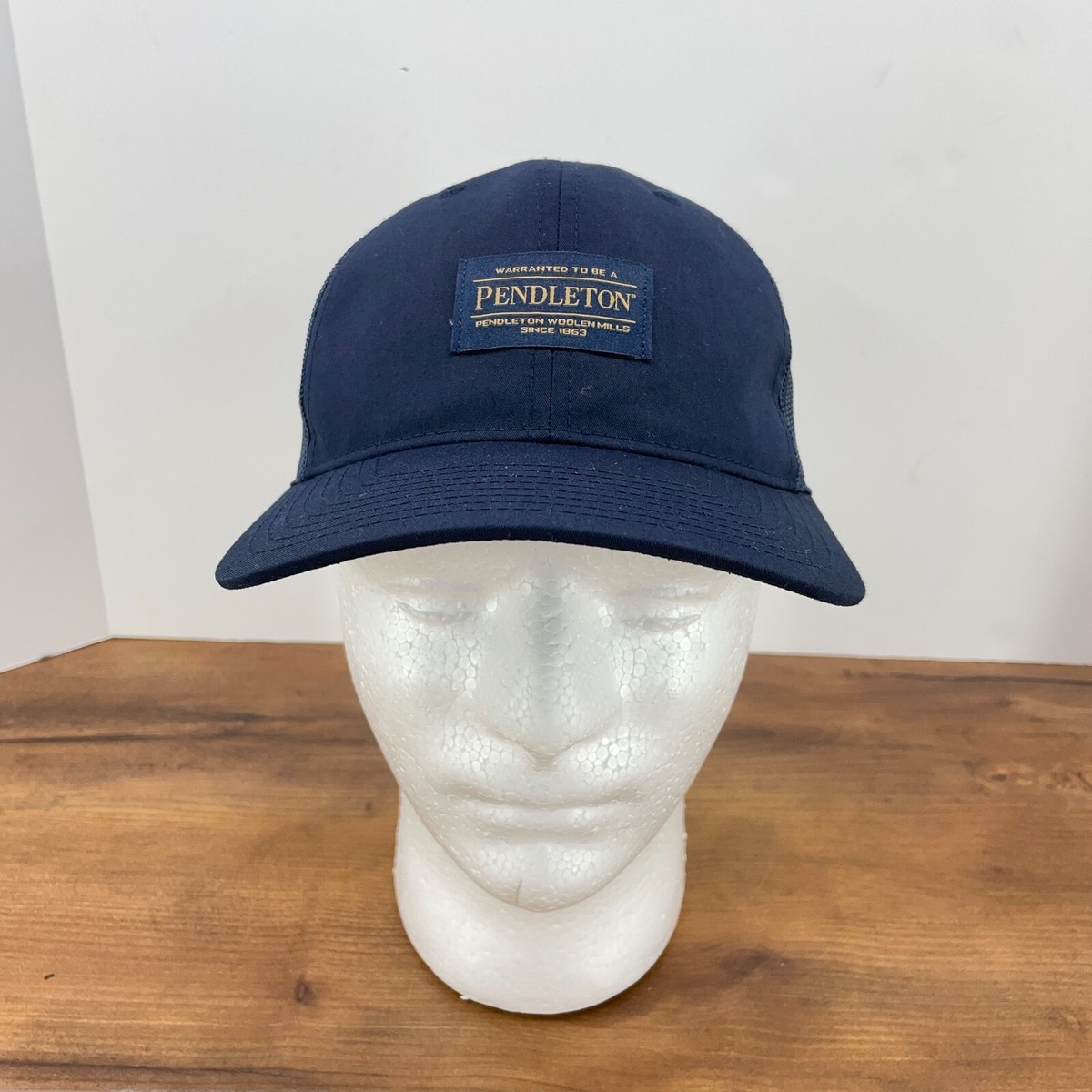 Casquette Snapback Pendleton Yupoong - Mélange Laine - Marron/Bleu - Unisexe