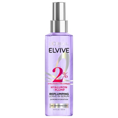 L Oréal Paris Elvive Hyaluron Plump Moisture Plump Hair Serum for Dehydrated ...
