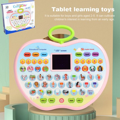 Kinder Lerntablet Spielzeug Intelligenz Kleinkinder Laptop Pad Spielzeug Alphabet Wörter 2-6 Jahre