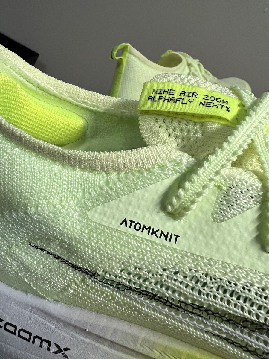Nike Air Zoom Alphafly Next% Barely Volt 2021 195237781768| eBay