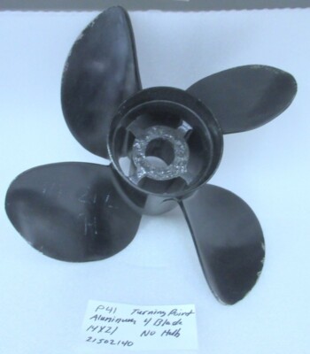 P41 Turning Point 21502140 4-Blade Aluminum Propeller 14'' x 21P OEM New Parts