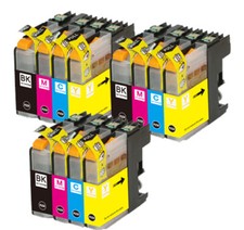 12P XL Ink Cartridges fits Brother LC103 LC101 MFC-J285DW MFC-J470DW MFC-J450DW