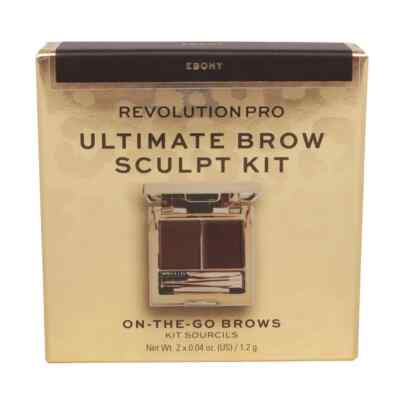 Revolution BEAUTY Pro Ultimate EYE Brow EYEBROW Sculpt Kit  - Ebony - NEW