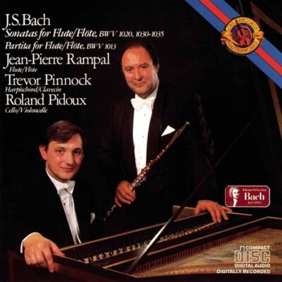 Sonatas for Flute & Harpsichord by Bach, J.S. / Rampal (2-CD, 2009) booklet