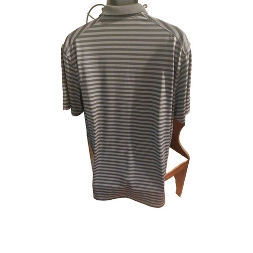 CAMISA POLO NIKE GOLF DRI-FIT ABSORBENTE MANGA CORTA XL RAYAS NEGRAS Y GRISES - Imagen 2 de 5
