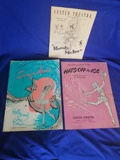 Vintage Lot of 3 1944-1949 Ice Skating Show Souvenir Programs - Sonja Henie 