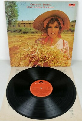 ORIETTA BERTI - COSI COME LE CANTO - LP - ITALY 1974 - POLYDOR 2448032A - VINYL