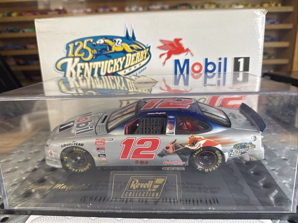 1999 Revell NASCAR #12 Jeremy Mayfield Mobil 1 125th Kentucky Derby Taurus 1:24 - Image 2 of 4