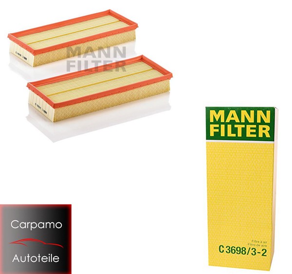 Mann Luftfilter C3698/3-2 Mercedes W203 W204 C219 W211 W212 W463 X164 X204 Uvm.-image