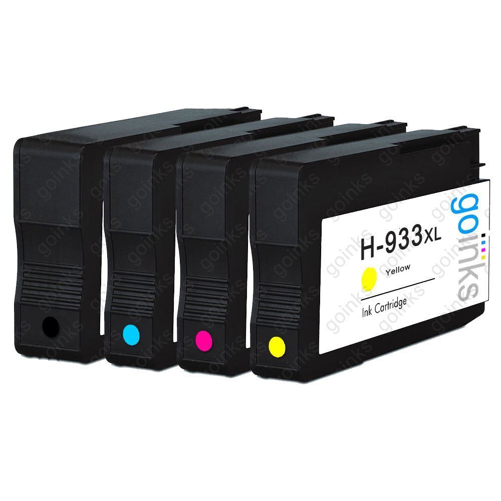 4 Ink Cartridges (Set) for HP Officejet 6100 6600 6700 7110 7510 7610 7612