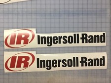 1-set Of Red And Black IR Ingersoll Rand Air Compressor Bobcat Decal 10 inch set