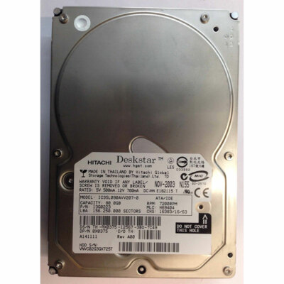 13G0223 - Hitachi 80GB 7200 RPM IDE 3.5'' HDD