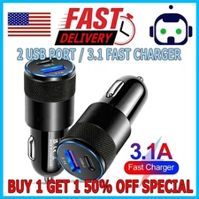 2-Port PD USB-C Fast Charging Car Charger Adapter For iPhone 14 13 12 11 Samsung