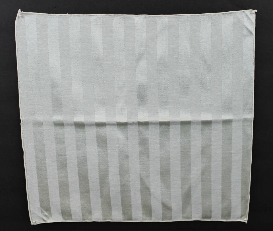 Juego de 6 servilletas de tela marfil satinado rayas mesa de cena fiesta 16"x16" Foto 2 de 3