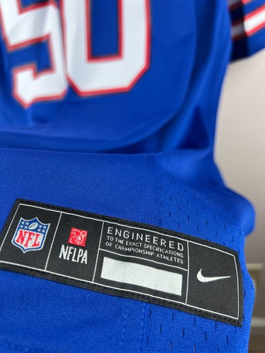 Buffalo Bills Rousseau #50 Nike NFL Game Jersey Blue Men's XL 2025 NWT - Picture 6 of 8