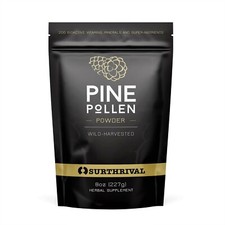 Surthrival Pine Pollen Powder Energy & Hormone Restoration 8 Ounce