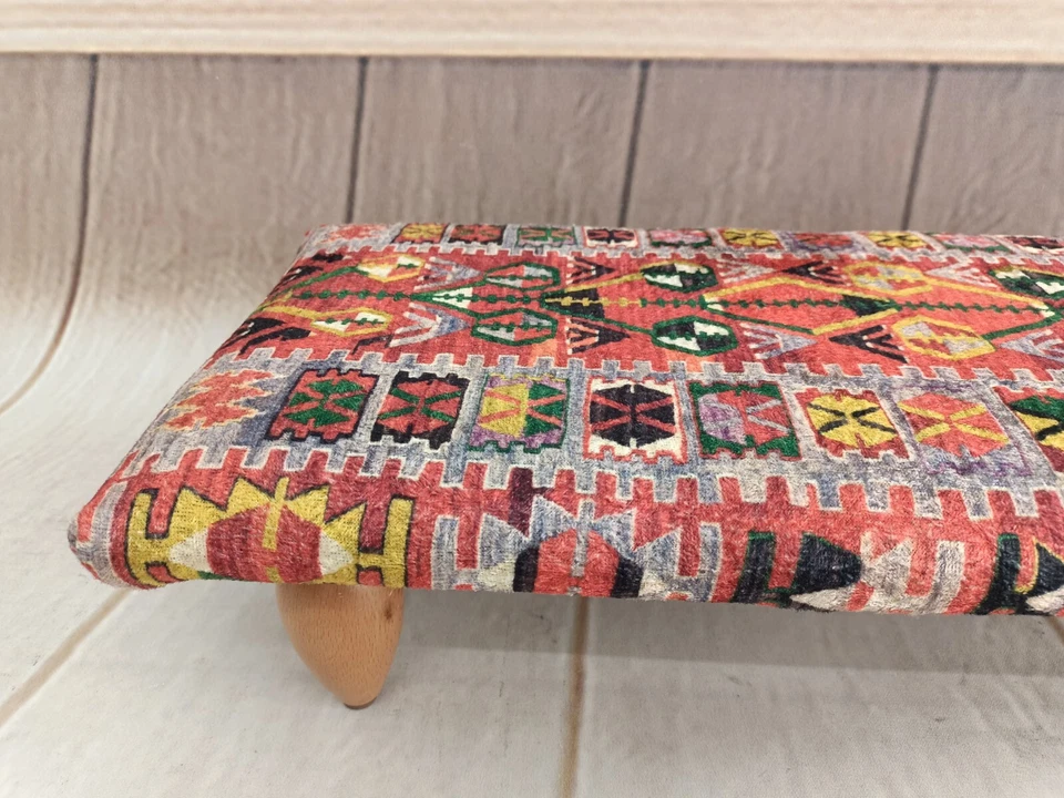 Ottoman for rocking chairs Retro bed step Footstool Foot bench Resting stool - Image 4 of 4