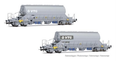 Rivarossi HR6547 Schwenkdachwagen-Set VTG 2 teilig  Ep.VI HO NEU
