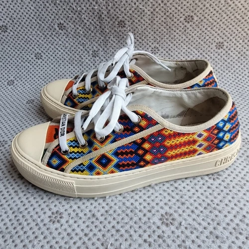 Haut bas Dior en toile multicolore Walk'n'Dior taille 37