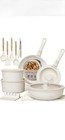 Astercook 21 Piece Pots and Pans Nonstick Cookware Set,Detachable Handles, RV